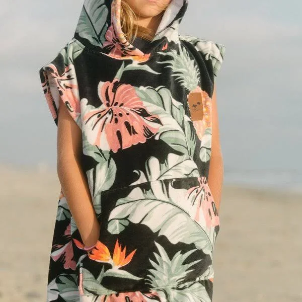 Kids Slowtide Makai Poncho - Multi