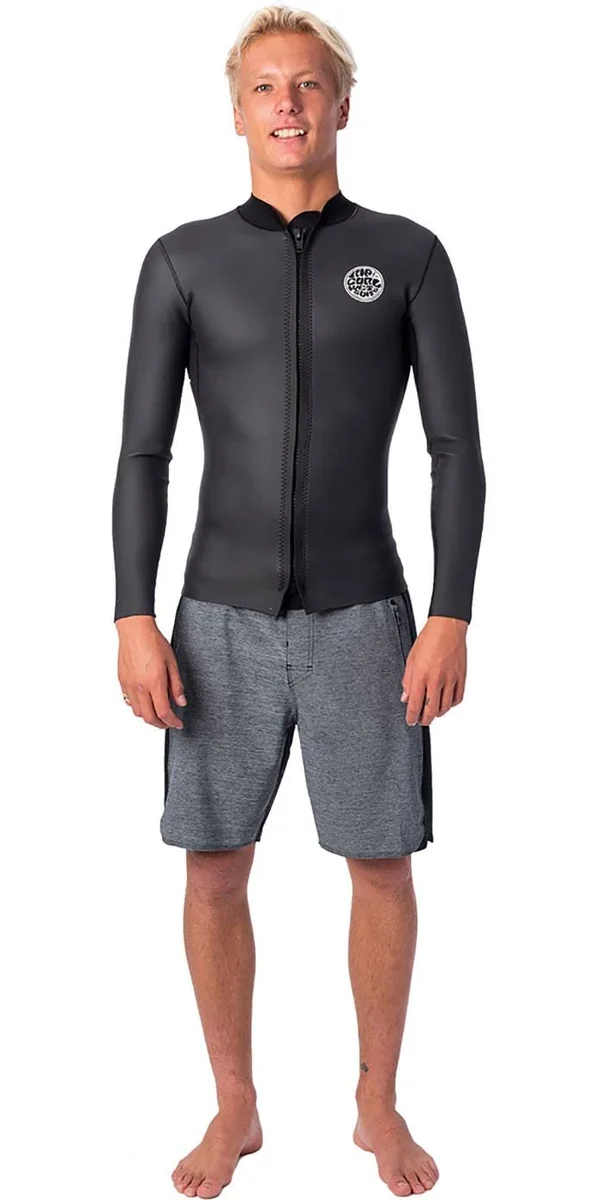 Rip Curl Mens 2021 Dawn Patrol Front Zip 1.5mm Neoprene Jacket