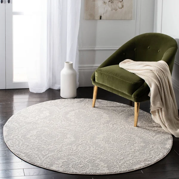 Safavieh PRN717B Princeton Silver, Beige Area Rug - 4& x 6&