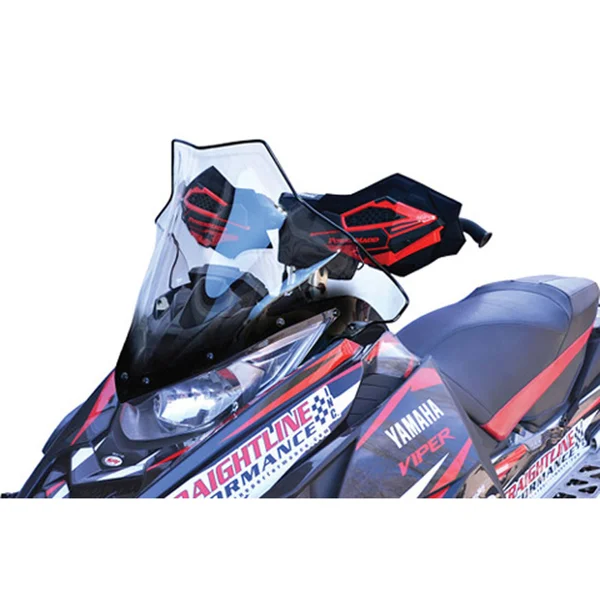 Powermadd 14530 Cobra Windshield - Mid - 17in. - Clear with Black Fade