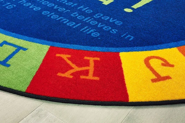 God Is Love Learning Oval Rug 6& x 9& - Carpets for Kids