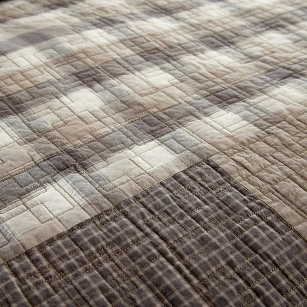 Donna Sharp 3 Piece Smoky Square Quilt Set - King, Cotton