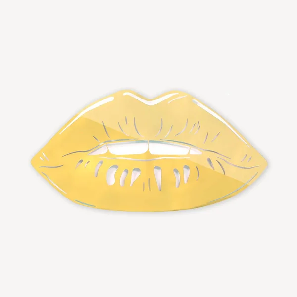Lips Mirrored Wall Art Silver, Acrylic Wall Art, Dormify