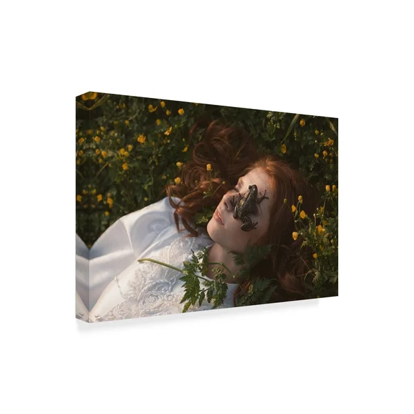 Olga Barantseva 'The Frog' Canvas Art - Size: 16 x 24