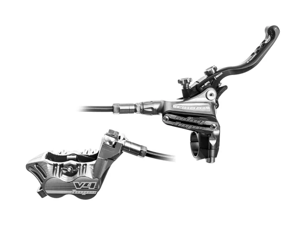 Hope Tech 3 V4 Disc Brake and Lever - Hydraulic - Post Mount Rear, Red