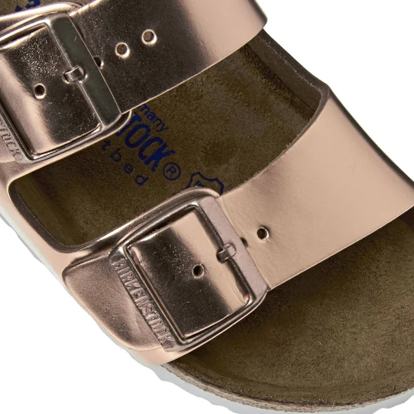 Birkenstock Arizona SFB Leather Sandals - Copper