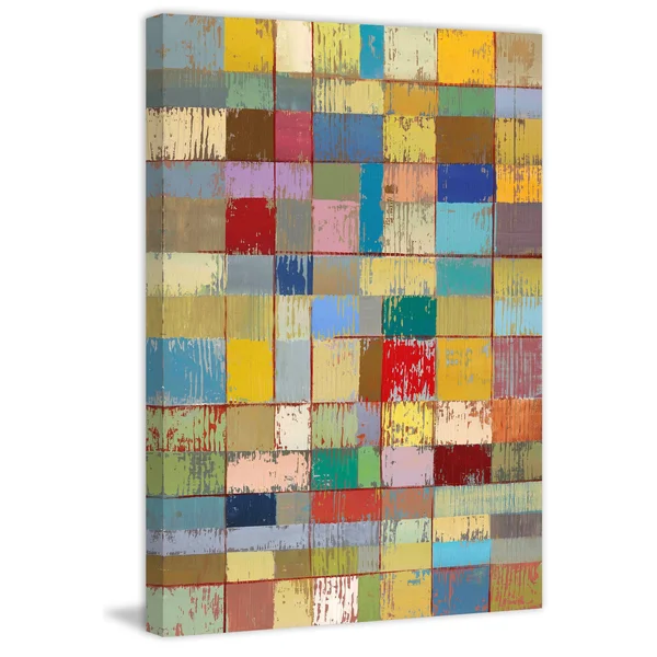 Marmont Hill Color Pattern II Painting Print on Wrapped Canvas, 16x22x24x22