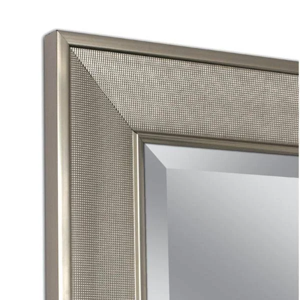 Headwest 8013 Pave Wall Mirror Brush Nickel