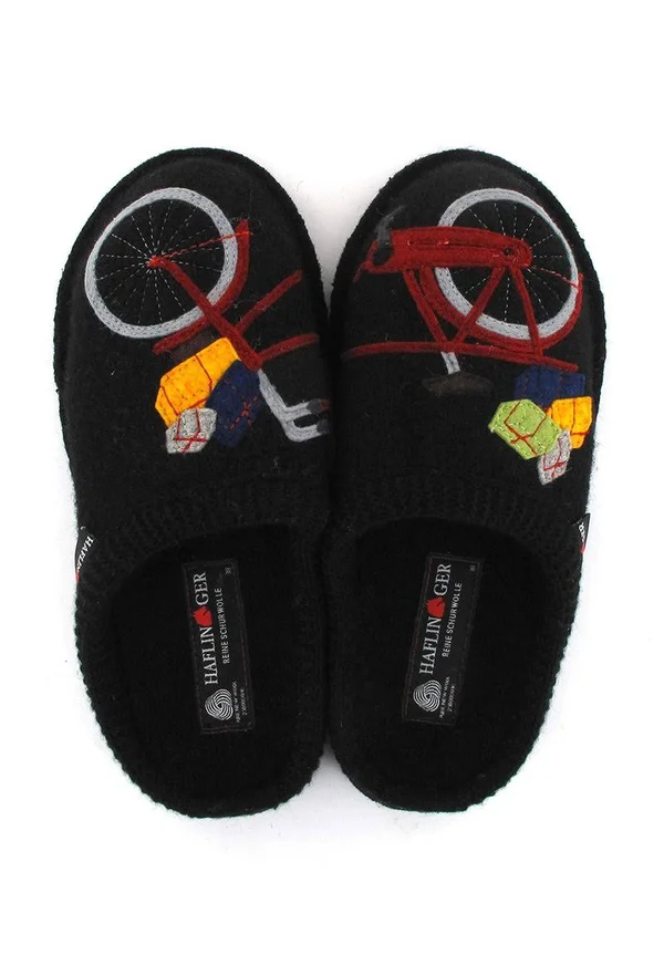 Haflinger Slipper - Flair Radl, Black