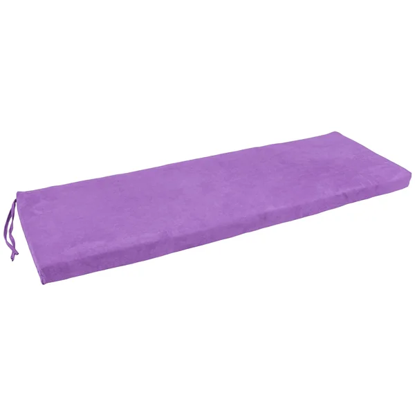 Blazing Needles 57-inch MicroSuede Indoor Bench Cushion - Ultra Violet