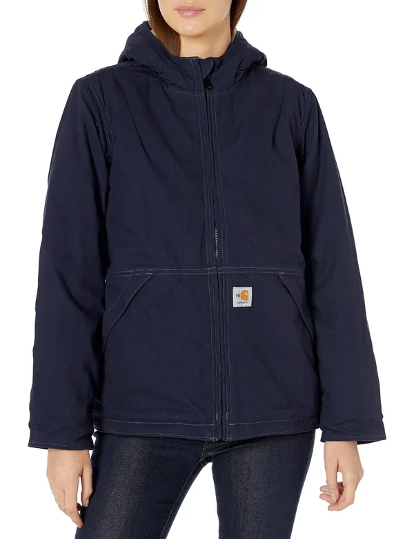 Carhartt Women's Flame-Resistant Full-Swing Quick Duck Jacket - Dark Navy