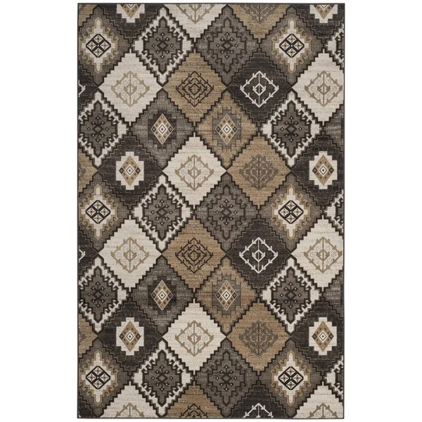 Vintage Rug Black Ivory 6&7x22x6&7x22 Round Safavieh