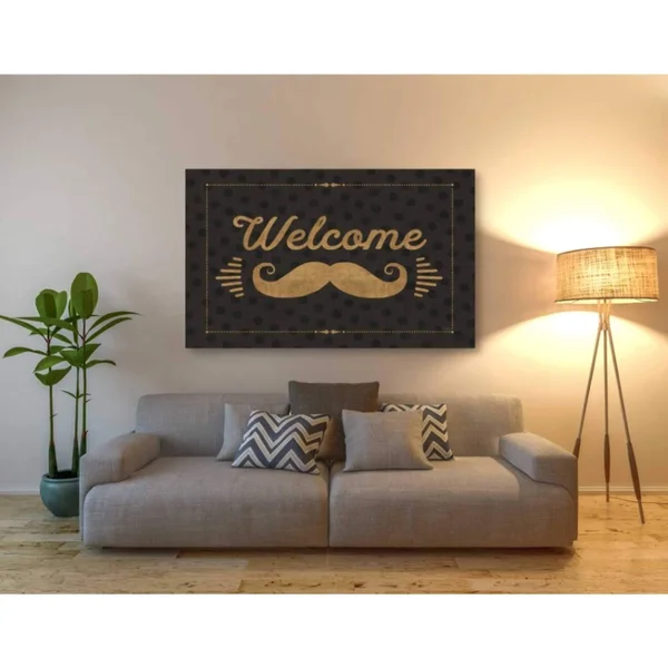 Epic Graffiti 'Coffee and Friends V' by Veronique Charron, Canvas Wall Art, 54 inchx40 inch, Size: 54 x 40, Black