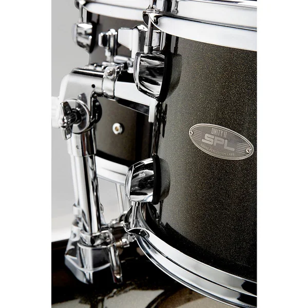 Sound Percussion Labs Unity II 5-Piece Complete Drum Set with Hardware - Cymbals and Throne Black Onyx Glitter