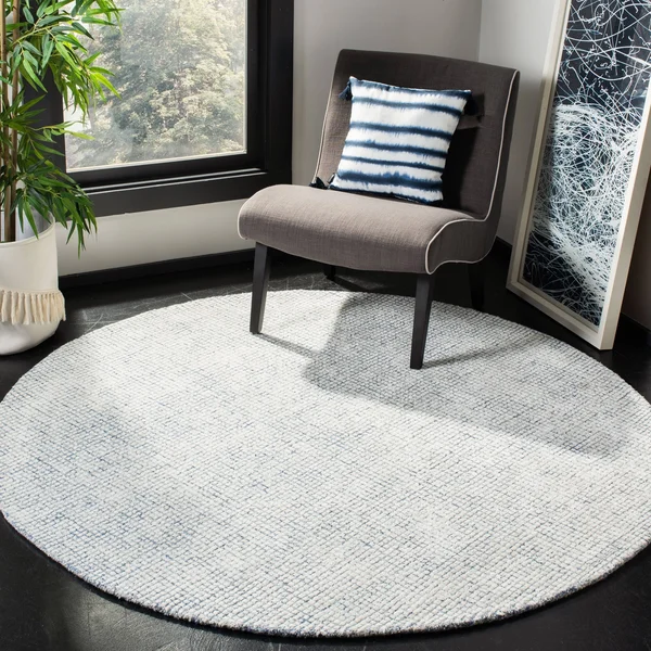 Safavieh 5& x 8& Abstract ABT470M Ivory, Blue Rug