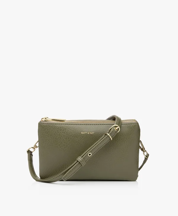 Matt & Nat Triplet Crossbody Bag - Leaf