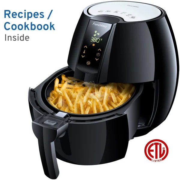 Frenchmay Touch Control Air Fryer - 3.7qt 1500W, Comes with Recipes