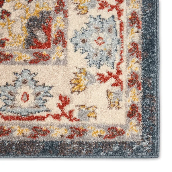 Home Dynamix Venice Loreta Area Rug (7&10x22x10&2x22 - Ivory/Blue)