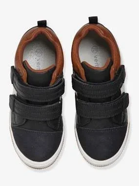 High Top Trainers with Touch Fasteners, for Boys Black