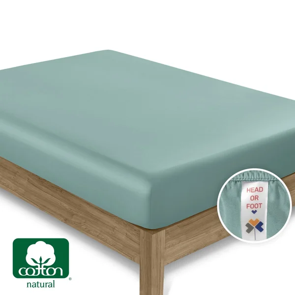 Everyday Soft Sateen Solid Sheet Set California King, Sage Green, Sheet Set - 100% Cotton - 400 Thread Count