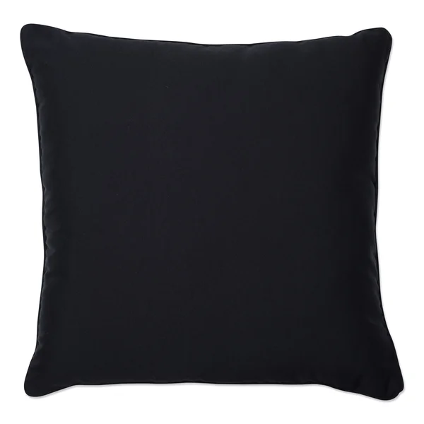 Pillow Perfect Fresco Black Indoor/Outdoor 25 in. Floor Pillow
