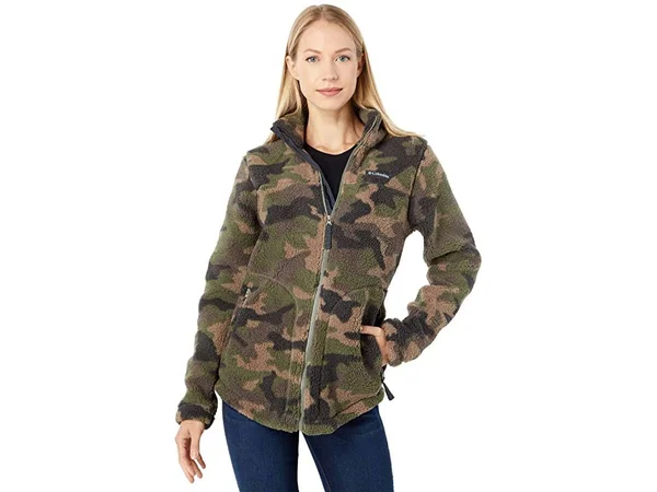 Columbia Women's West Bend Full Zip Fleece Jacket - XL - GreenCamo