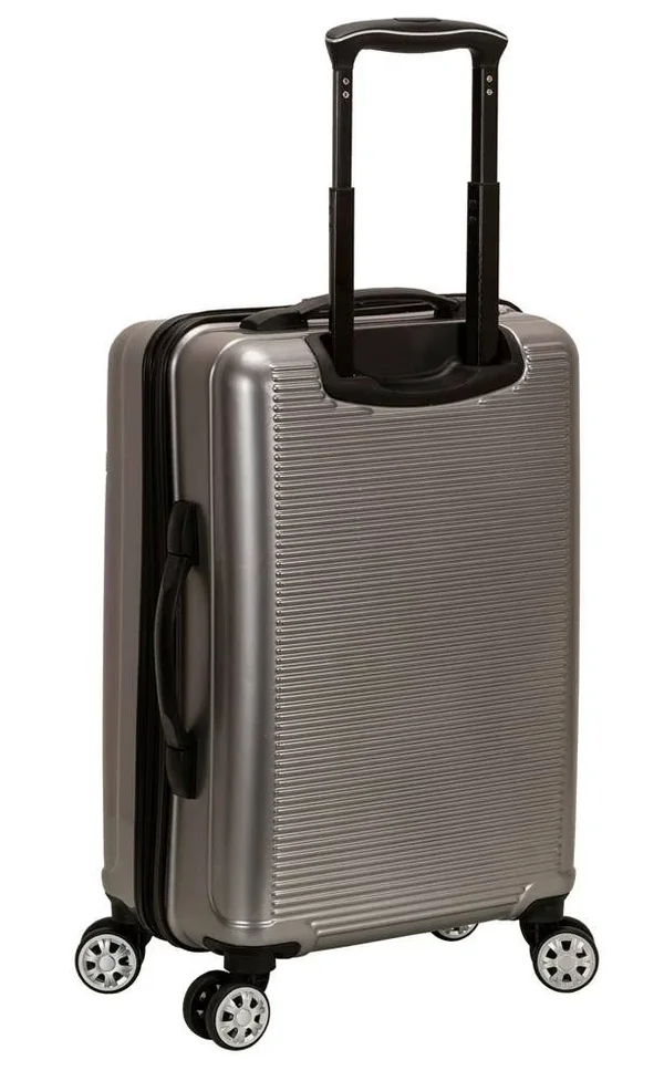 Rockland Polycarbonate Luggage Set (3-Piece) - Silver