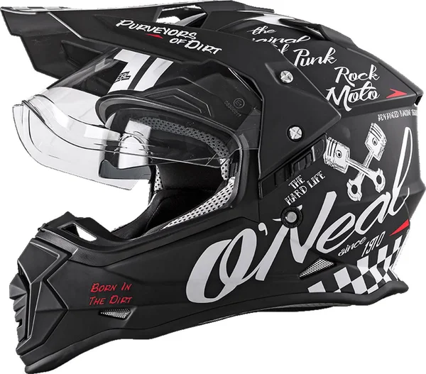 O&Neal Sierra II Torment Helmet Black White