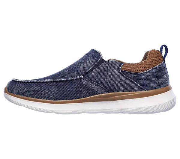Skechers Men's Delson 2.0 - Larwin Sneakers - Navy, 7.5