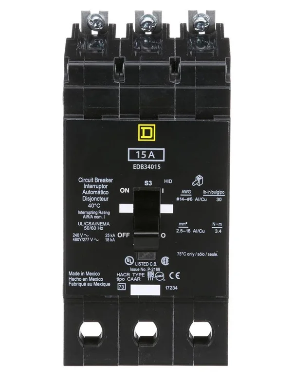 Square D EDB34015 Circuit Breaker