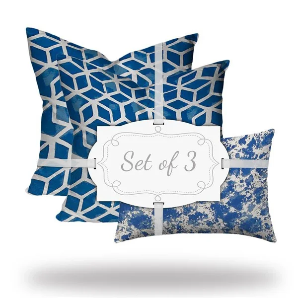 Joita Cove Collection Indoor Outdoor Lumbar Pillow Set Envelope Covers W Inserts