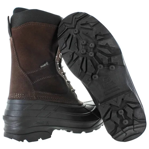 Kamik Men's Nationwide Waterproof Winter Boots - Dark Brown, 10