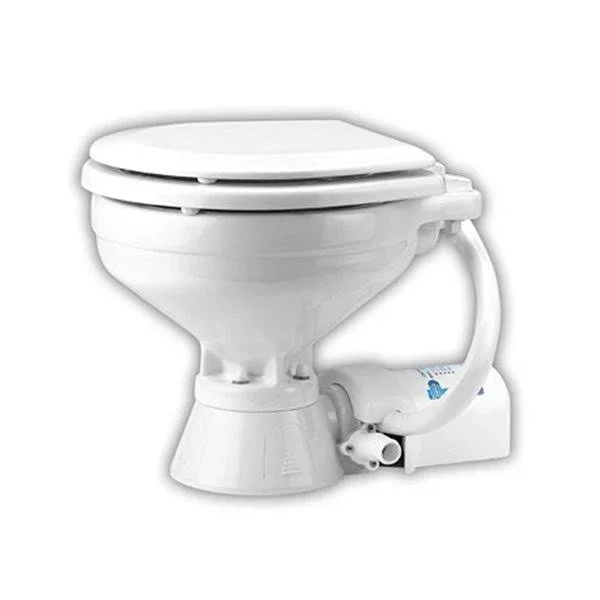 Jabsco 37010-1096 Marine Electric Toilet - 24 VDC, Vitreous China, White