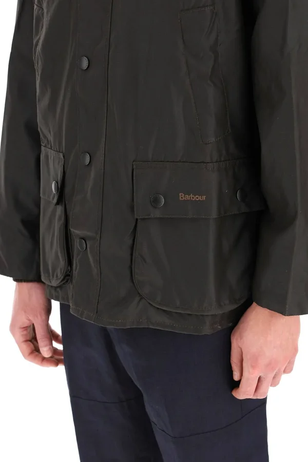 Barbour Bedale Classic Jacket in Waxed Cotton 44 Brown - Green Cotton