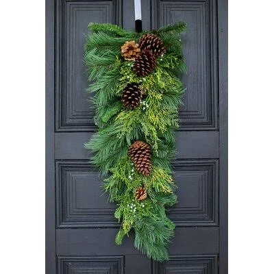Classic Holiday Greens Front Door Swag The Holiday Aisle