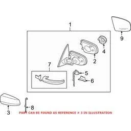BMW Mirror Cover 51-16-7-180-725