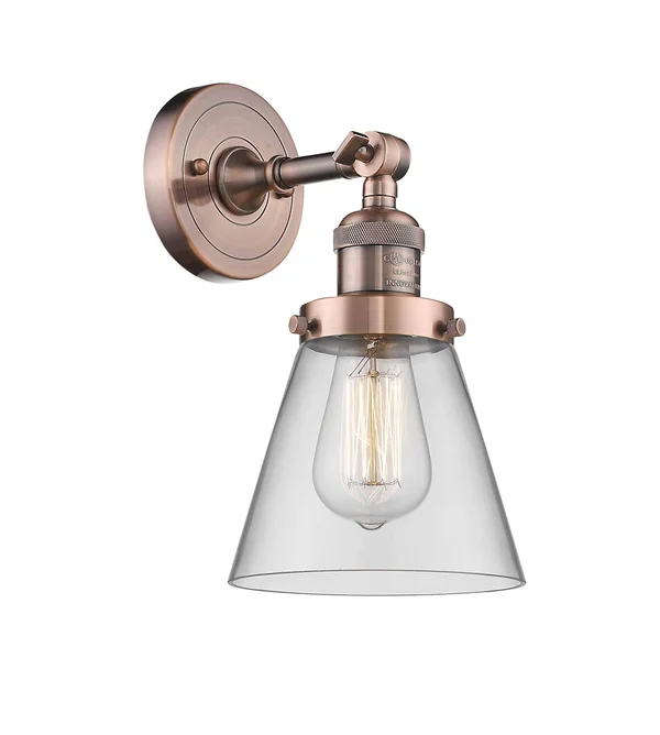 Innovations Lighting-Small Cone 1 Light Sconce-203-AC-G62