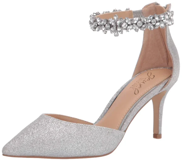 Jewel Badgley Mischka Raleigh Women's Shoes 9294922 - 10 M, Silver