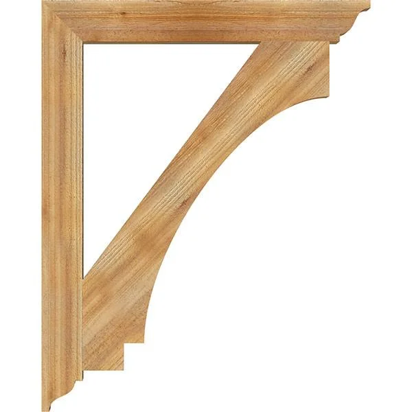 Ekena Millwork 4x22W x 32x22D x 40x22H Imperial Traditional Rough Sawn BRACKET - Western Red Cedar