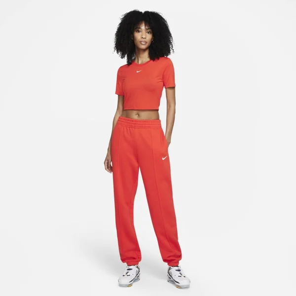 Nike Women's Trend Essential Fleece Pants, Small, Chile Red