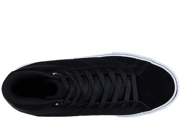 Emerica Omen High Top Skate Shoes - Black/White/Gold 7