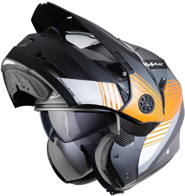 Caberg Tourmax Titan Helmet black-orange Size Xs
