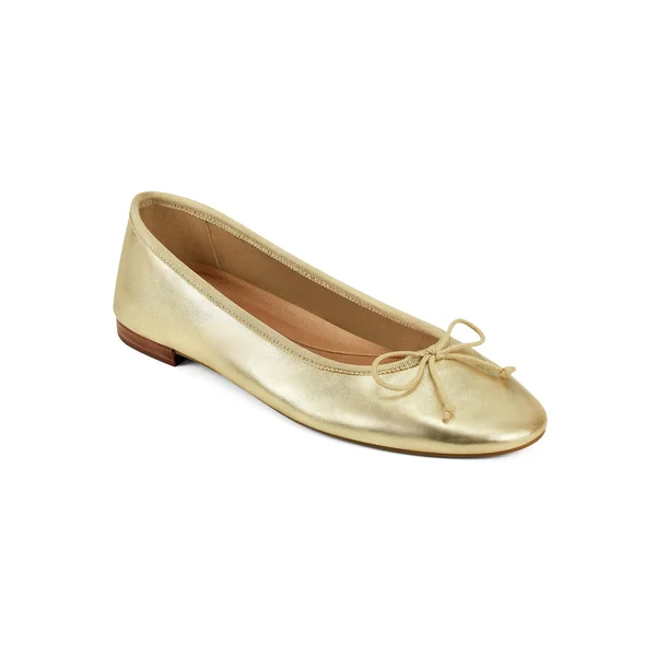 Aerosoles Women's Platinum Homerun Ballet Flat - Size: 10.5, Gold Metallic Leather