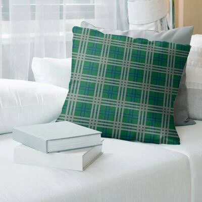 Square Pillow Cover & Insert East Urban Home Color: Green/Blue/Silver, Size: 26x22 x 26