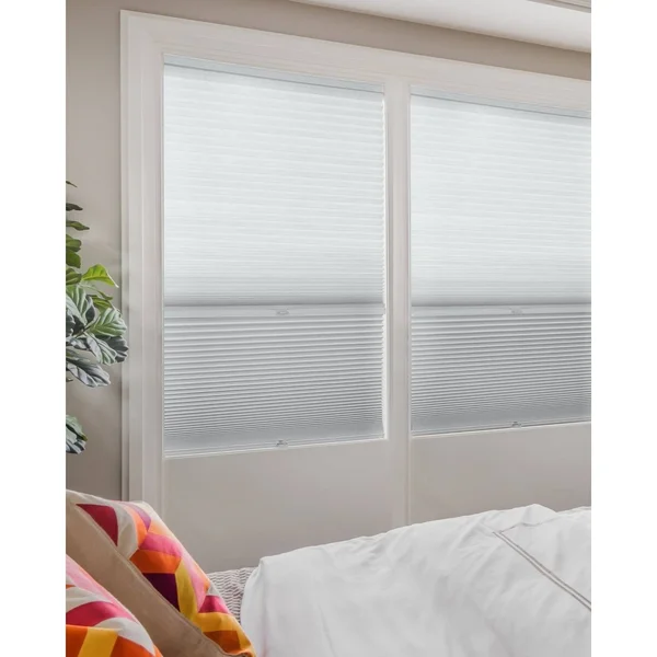 Chicology Day N& Night Cordless Cellular Shades, Grey Sheen - Gray Sheen - 55x22 x 48x22