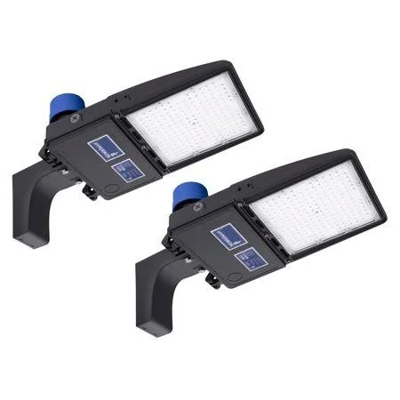 Hyperikon 150W LED Parking Lot Lights with Photocell - Shoebox Pole Street Light 100-277V, 5700K, Photocell, DLC, ETL, 150 Watts