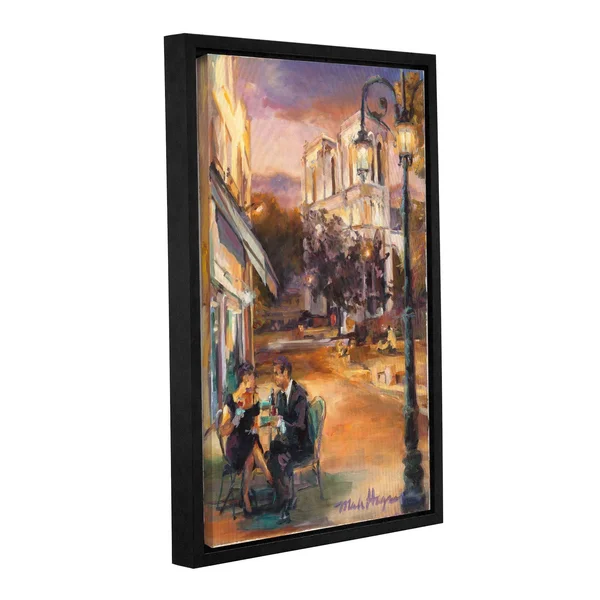 ArtWall Marilyn Hageman's Twilight Time in Paris, Gallery Wrapped Floater-framed Canvas
