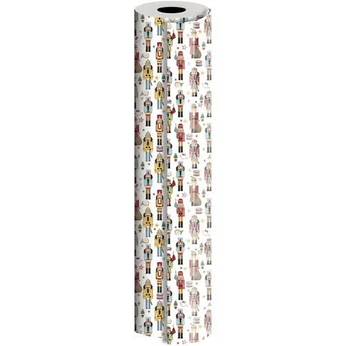 Jam Paper Industrial Size Bulk Wrapping Paper Rolls - Traditional Nutcracker - 1/4 Ream (416 Sq ft) - Sold Individually, Size: 2