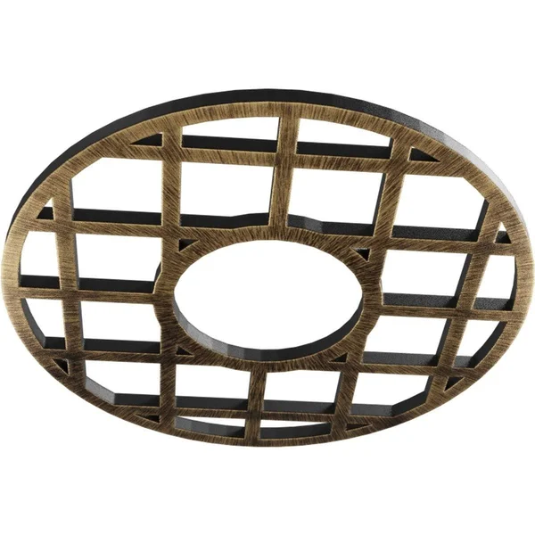 Ekena Millwork CMPP32ONASV 32x22OD x 11 5/8x22ID x 1x22P O&Neal Architectural Grade PVC Pierced Ceiling Medallion, Antiqued Silv