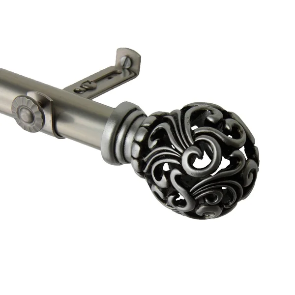Rod Desyne Adora Curtain Rod 66-120 inch - Satin Nickel
